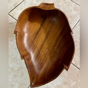 Giant Teakwood Leaf Bowl - Fruit Bowl - Centerpiece Bowl - Decorative Fall Bowl